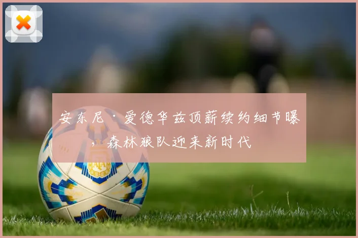 安东尼·爱德华兹顶薪续约细节曝光,森林狼队迎来新时代